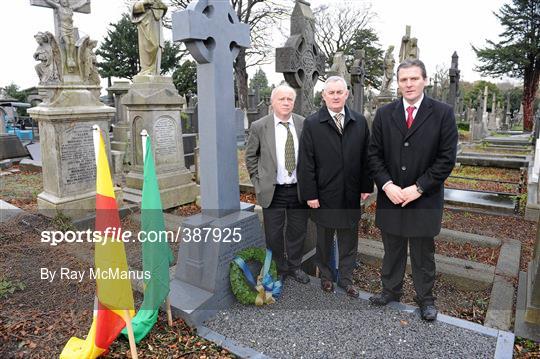 Placing of Wreaths at Graves of Michael Cusack and John Wyse Power