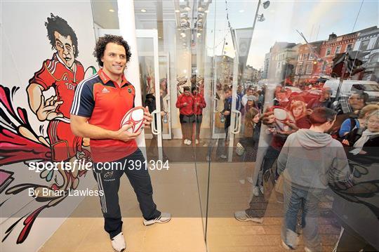 Sean Og O hAilpin and Doug Howlett Line Out for Lifestyle Sports Patrick's Street Store Opening