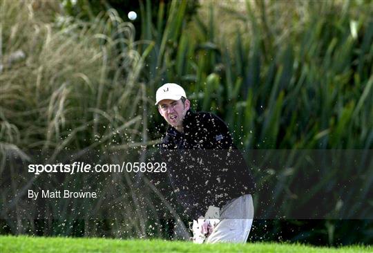 Snooker players Stephen Hendry and Mark Williams play Citywest Golf Course