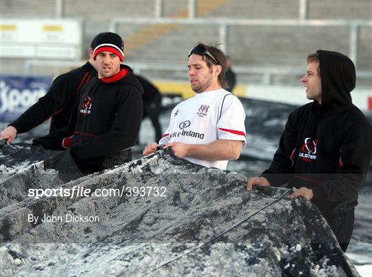 Ulster players in match preparations