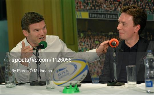 2FM Game On International Special, live from Aviva FanStudio 2FM Game On International Special, live from Aviva FanStudio