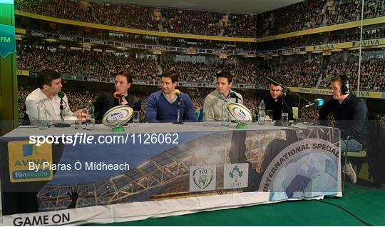 2FM Game On International Special, live from Aviva FanStudio 2FM Game On International Special, live from Aviva FanStudio
