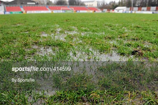 Waterlogged pitch at Richmond Park