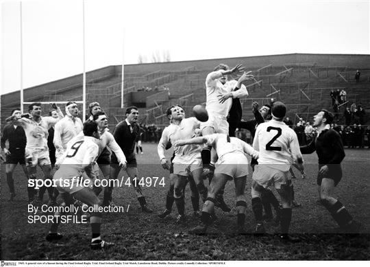 Ireland Rugby Trial Match 1965