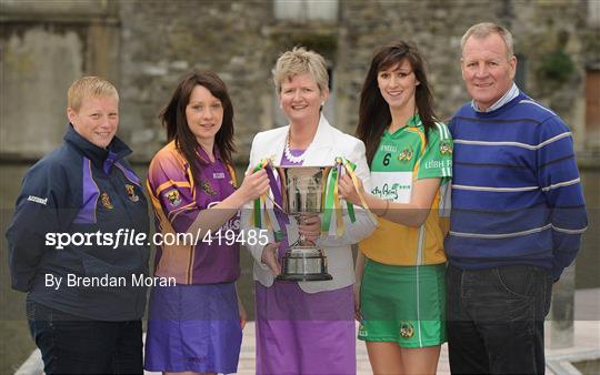 Division 1 and 2 Camogie National League Final Captains Photocall