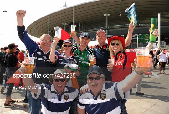 Supporters at the Heineken Cup Final