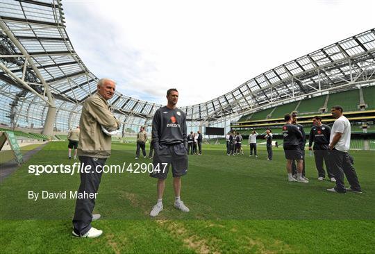 Republic of Ireland Squad visit Aviva Stadium for the First Time