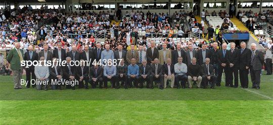 Jubilee Teams presented to the crowd during the Ulster GAA Football Finals