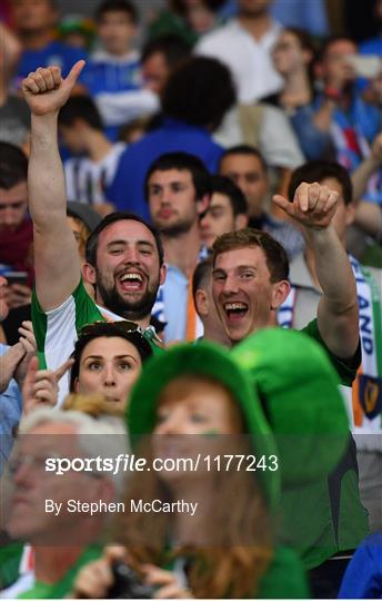 Supporters at Italy v Republic of Ireland - UEFA Euro 2016 Group E Supporters at Italy v Republic of Ireland - UEFA Euro 2016 Group E
