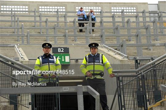 Supporters at the GAA Football All-Ireland Senior Championship Quarter-Finals