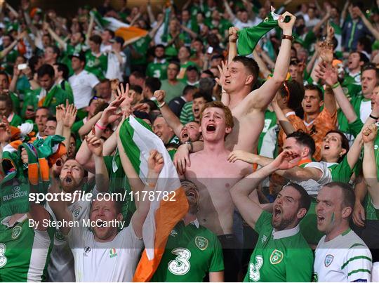Supporters at Italy v Republic of Ireland - UEFA Euro 2016 Group E Supporters at Italy v Republic of Ireland - UEFA Euro 2016 Group E