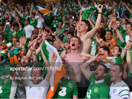 Supporters at Italy v Republic of Ireland - UEFA Euro 2016 Group E