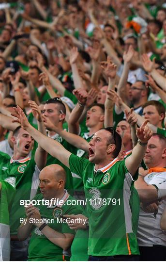 Supporters at Italy v Republic of Ireland - UEFA Euro 2016 Group E