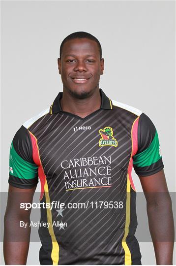 CPL 2019 St Kitts and Nevis Patriots Cricket Shirt Jersey Short Sleeves 