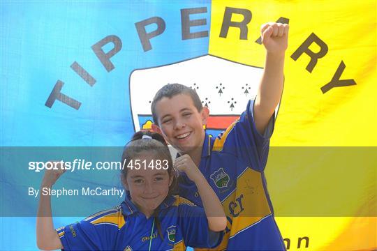 Supporters at the GAA Hurling All-Ireland Championship Semi-Finals