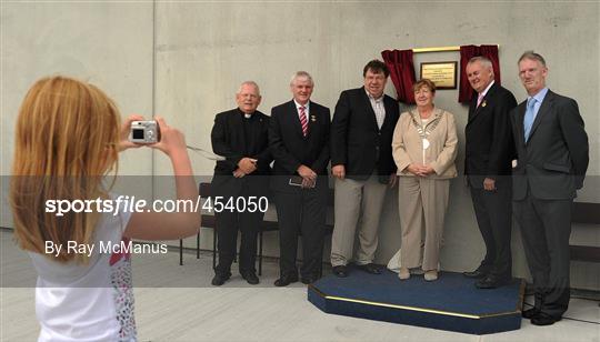 An Taoiseach Brian Cowen and GAA President Christy Cooney at the official opening of O'Connor Park