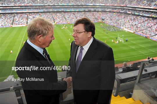 RTE Gaelic Games Commentator Micheal O Muircheartaigh commentates on his last All-Ireland Senior Championship Final