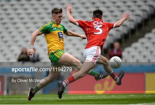 Donegal v Cork - Electric Ireland GAA Football All-Ireland Minor Championship - Quarter-Final Donegal v Cork - Electric Ireland GAA Football All-Ireland Minor Championship - Quarter-Final