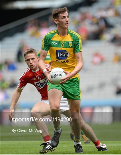 Donegal v Cork - Electric Ireland GAA Football All-Ireland Minor Championship - Quarter-Final Donegal v Cork - Electric Ireland GAA Football All-Ireland Minor Championship - Quarter-Final