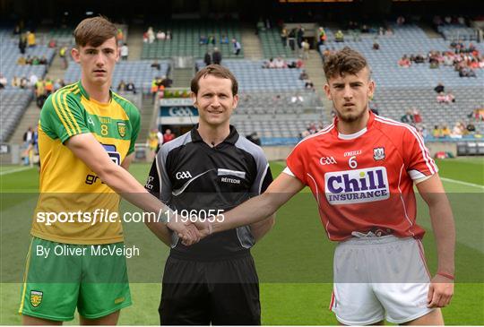 Donegal v Cork - Electric Ireland GAA Football All-Ireland Minor Championship - Quarter-Final Donegal v Cork - Electric Ireland GAA Football All-Ireland Minor Championship - Quarter-Final