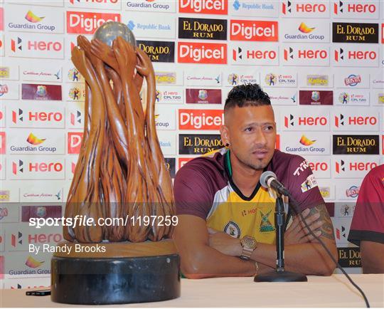 Press conference ahead of Sunday's Hero CPL Final between Guyana Amazon Warriors and Jamaica Tallawahs