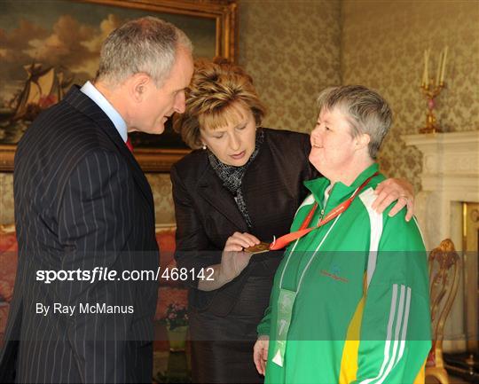 President Mary McAleese hosts a reception for TEAM Ireland