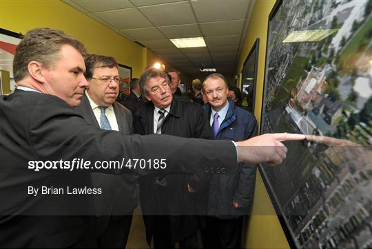 An Taoiseach Brian Cowan at 'Turning of the Sod'  for the New Parnells’ GAA club Development