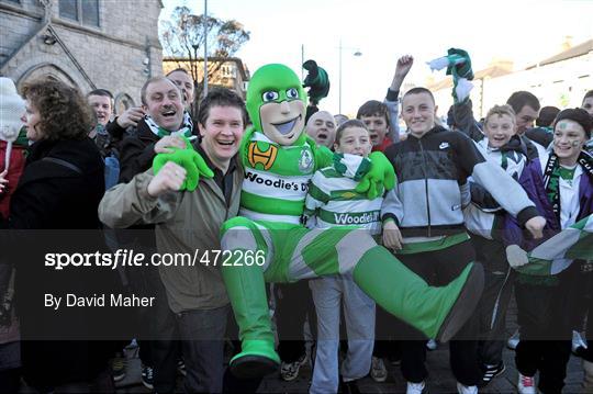 Supporters at Shamrock Rovers v Sligo Rovers - FAI Ford Cup Final