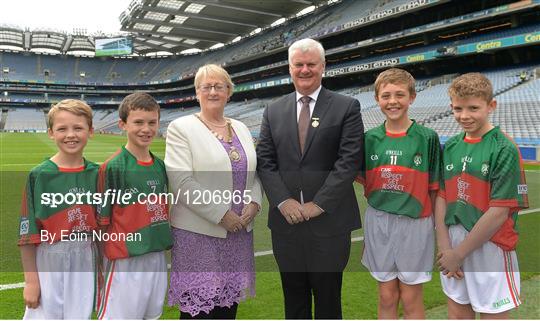 INTO Cumann na mBunscol GAA Respect Exhibition Go Games at Tipperary v Mayo - GAA Football All-Ireland Senior Championship Semi-Final