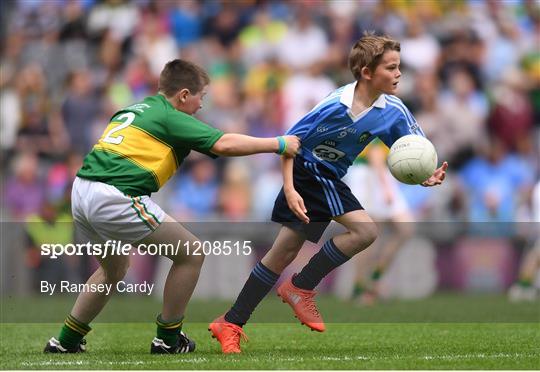 INTO Cumann na mBunscol GAA Respect Exhibition Go Games at Dublin v Kerry - GAA Football All-Ireland Senior Championship Semi-Final