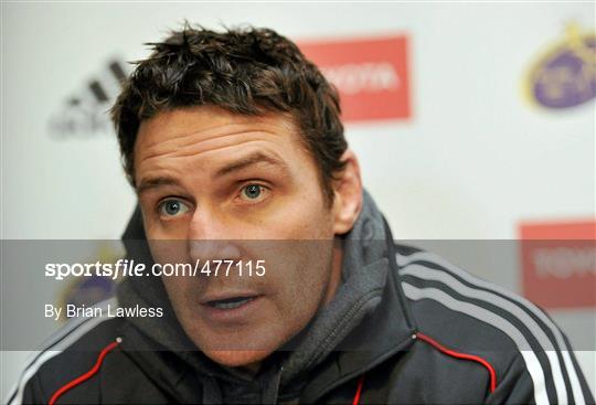 Munster Rugby Squad Press Conference - Wednesday 8th December
