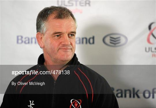 Ulster Rugby Press Conference - Tuesday 14th December