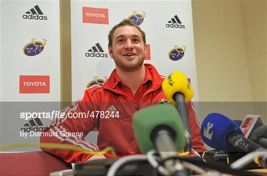 Munster Rugby Media Conference - Tuesday 15th December