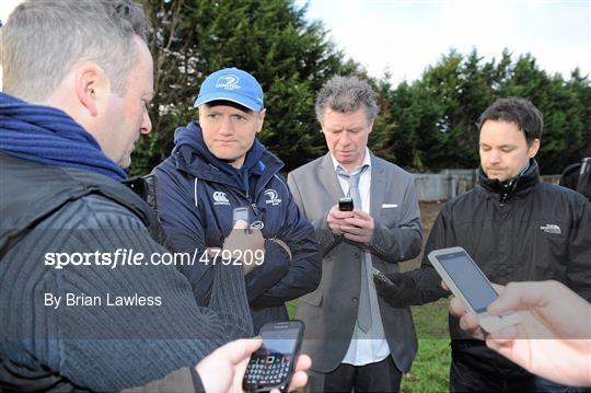 Leinster Rugby Media Briefing and Training