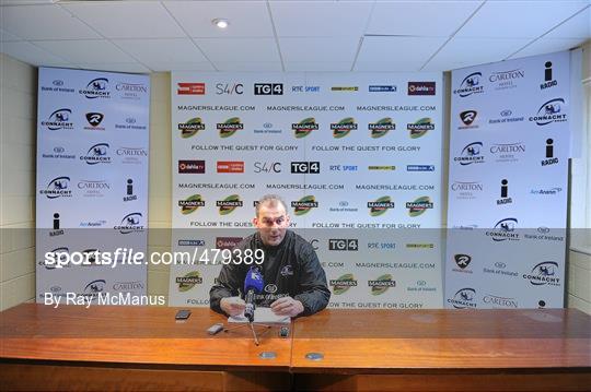Connacht Rugby Press Conference - Thursday 30th December