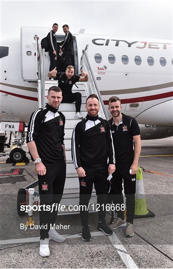 Dundalk FC Departure and Arrival for UEFA Europa League Game