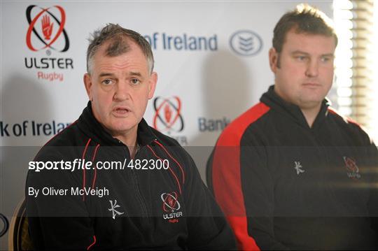 Ulster Rugby Press Conference - Tuesday 18th January