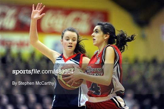 Calasanctius College, Oranmore, Galway, v St. Vincents Secondary School, Cork - Basketball Ireland Girls U16A Schools Cup Final Calasanctius College, Oranmore, Galway, v St. Vincents Secondary School, Cork - Basketball Ireland Girls U16A Schools Cup Final