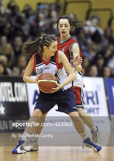 Calasanctius College, Oranmore, Galway, v St. Vincents Secondary School, Cork - Basketball Ireland Girls U16A Schools Cup Final Calasanctius College, Oranmore, Galway, v St. Vincents Secondary School, Cork - Basketball Ireland Girls U16A Schools Cup Final