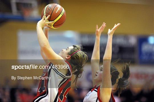 Calasanctius College, Oranmore, Galway, v St. Vincents Secondary School, Cork - Basketball Ireland Girls U16A Schools Cup Final Calasanctius College, Oranmore, Galway, v St. Vincents Secondary School, Cork - Basketball Ireland Girls U16A Schools Cup Final