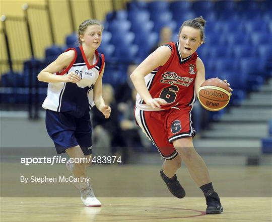 Calasanctius College, Oranmore, Galway, v St. Vincents Secondary School, Cork - Basketball Ireland Girls U16A Schools Cup Final