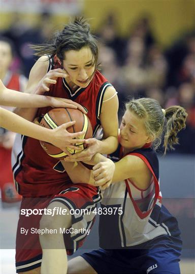 Calasanctius College, Oranmore, Galway, v St. Vincents Secondary School, Cork - Basketball Ireland Girls U16A Schools Cup Final Calasanctius College, Oranmore, Galway, v St. Vincents Secondary School, Cork - Basketball Ireland Girls U16A Schools Cup Final