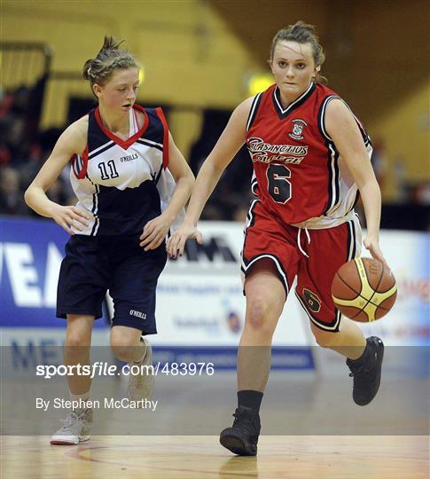 Calasanctius College, Oranmore, Galway, v St. Vincents Secondary School, Cork - Basketball Ireland Girls U16A Schools Cup Final Calasanctius College, Oranmore, Galway, v St. Vincents Secondary School, Cork - Basketball Ireland Girls U16A Schools Cup Final