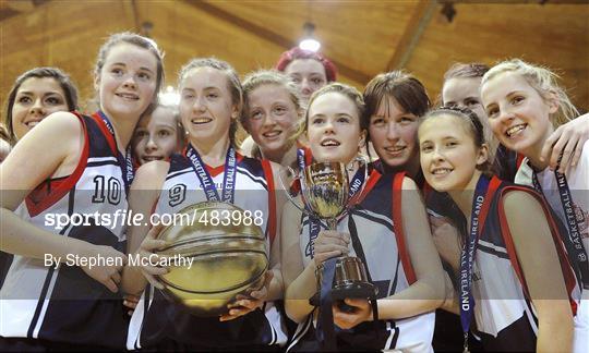 Calasanctius College, Oranmore, Galway, v St. Vincents Secondary School, Cork - Basketball Ireland Girls U16A Schools Cup Final Calasanctius College, Oranmore, Galway, v St. Vincents Secondary School, Cork - Basketball Ireland Girls U16A Schools Cup Final