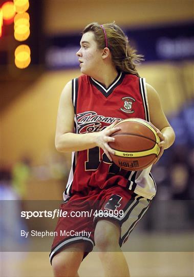 Calasanctius College, Oranmore, Galway, v St. Vincents Secondary School, Cork - Basketball Ireland Girls U16A Schools Cup Final Calasanctius College, Oranmore, Galway, v St. Vincents Secondary School, Cork - Basketball Ireland Girls U16A Schools Cup Final