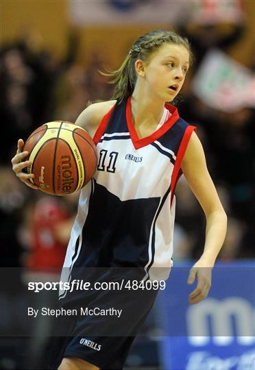 Calasanctius College, Oranmore, Galway, v St. Vincents Secondary School, Cork - Basketball Ireland Girls U16A Schools Cup Final Calasanctius College, Oranmore, Galway, v St. Vincents Secondary School, Cork - Basketball Ireland Girls U16A Schools Cup Final