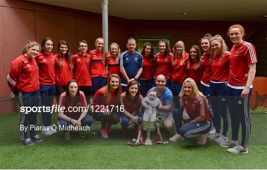 Ladies Football All-Ireland Senior Football Championship winners visit Our Lady's Children's Hospital Crumlin & Temple Street Children's Hospital