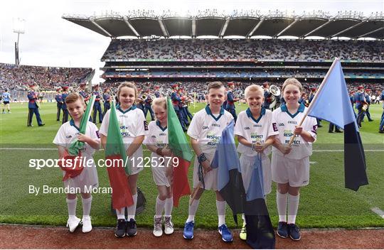AIB Flagbearers at Dublin v Mayo - GAA Football All-Ireland Senior Championship Final Replay