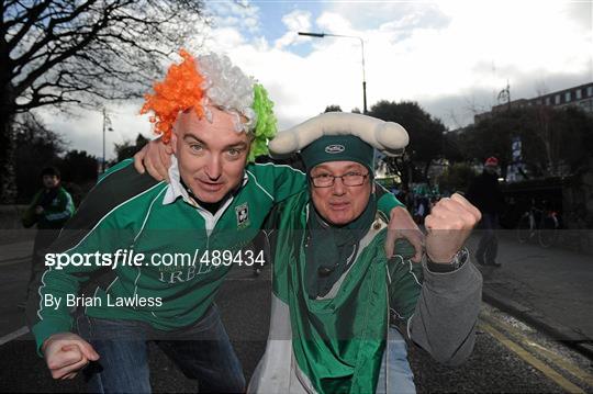 Supporters at Ireland v France - Six Nations Rugby Championship