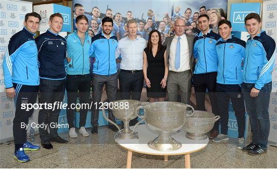 Sam Maguire and Dublin players visit AIG